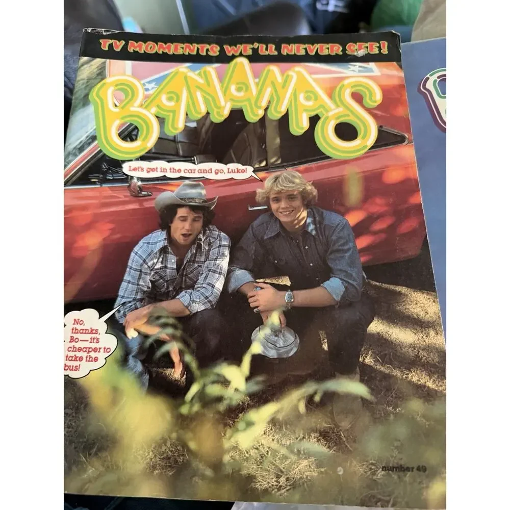 2 Lot Bananas Magazine Dukes of Hazzard Pac Man Issues 49 58